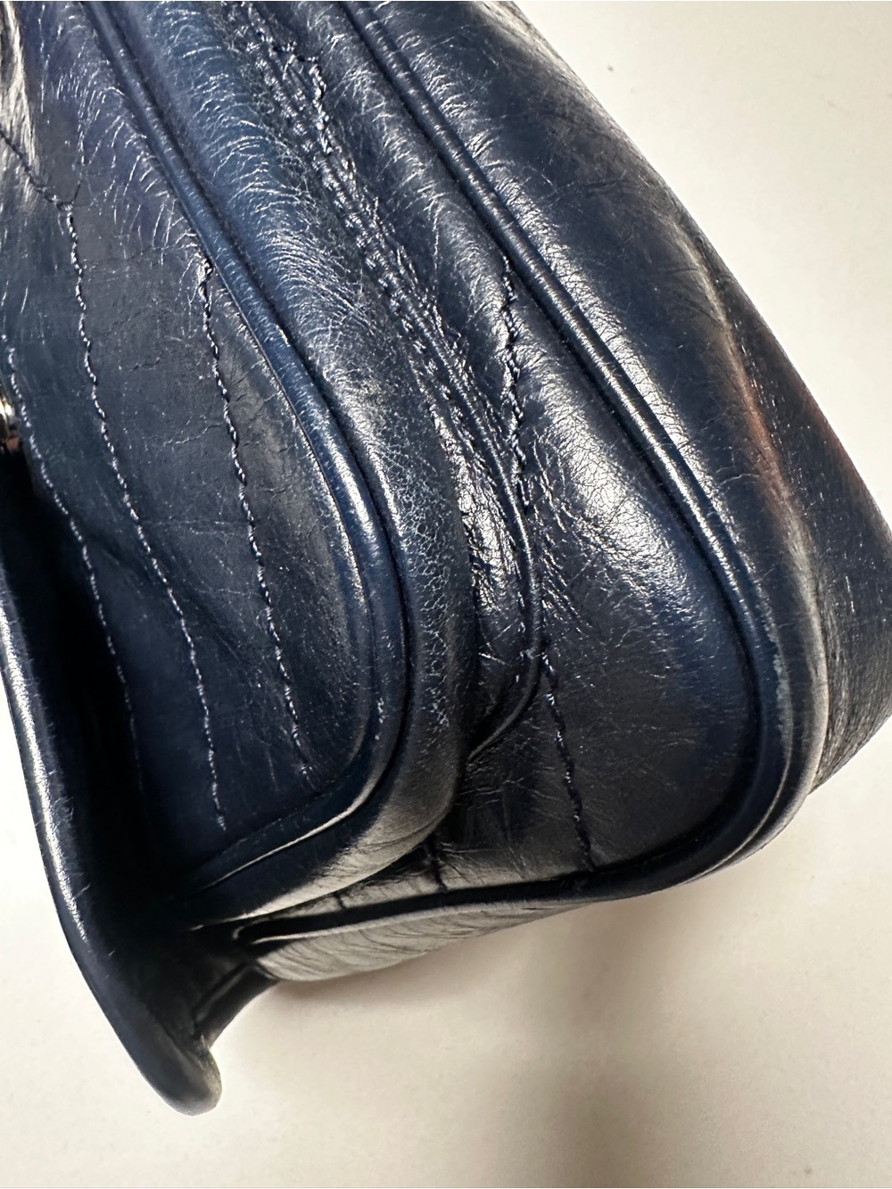 Saint Laurent Niki Baby Bag in Navy Blue Leather - Picture 12 of 16